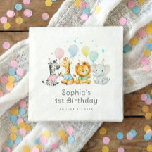 Animaux de fête bébé Mignons 1er anniversaire