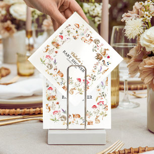Serviette En Papier Animaux de la forêt Baby Shower