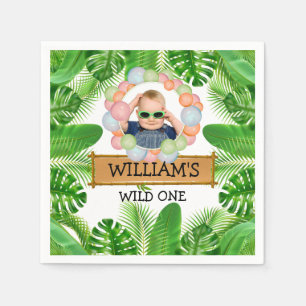 Serviette En Papier Animaux de Safari Anniversaire Sauvage PHOTO
