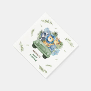 Serviette En Papier Animaux de Safari Garçon Baby Shower