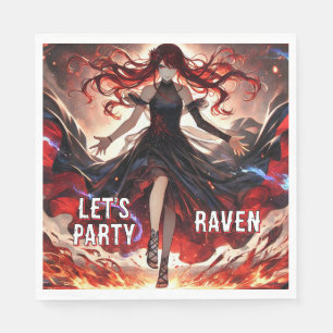 Serviette En Papier Anime Command the Flames, Embrace the Storm Custom