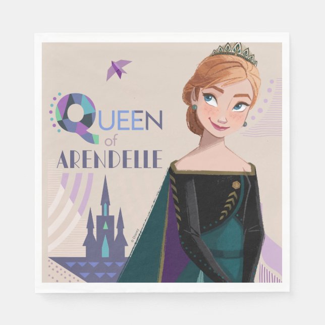 Serviette En Papier Anna | Reine d'Arendelle (Devant)