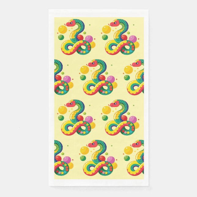 Serviette En Papier Année des serpents 2025 : La chance et la prospéri (Devant)