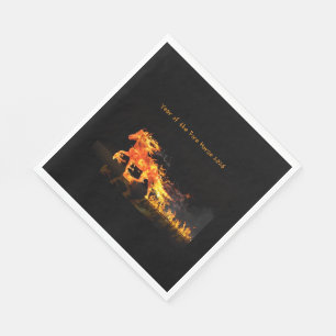 Serviette En Papier Année du Cheval 2026 (Cheval de Feu)