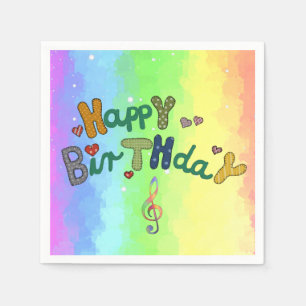 Serviette En Papier anniversaire