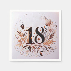 Serviette En Papier Anniversaire 18 ans