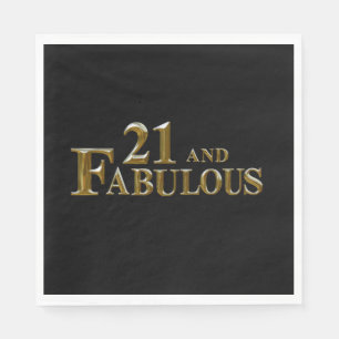 Serviette En Papier Anniversaire 21 ans