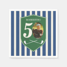 Anniversaire 50 ans Photo Golfeur Préparé Vintage 