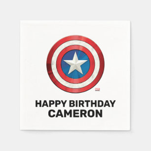Serviette En Papier Anniversaire d'Avengers Captain America