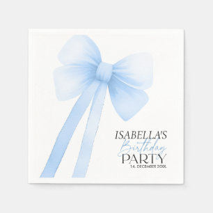 Serviette En Papier Anniversaire de Blue Bow