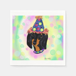 Serviette En Papier Anniversaire de Dachshund