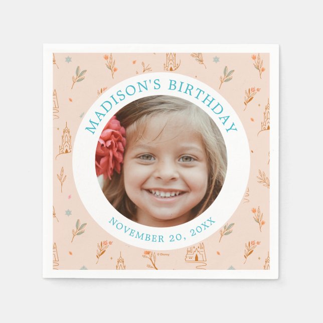 Serviette En Papier Anniversaire de Disney's Frozen Arendelle Castle G (Devant)