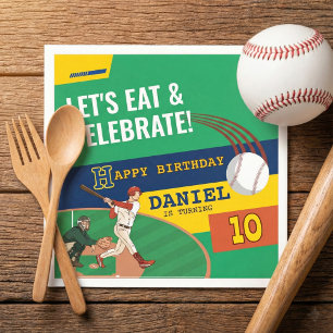 Serviette En Papier Anniversaire de enfant de balle de base-ball sport