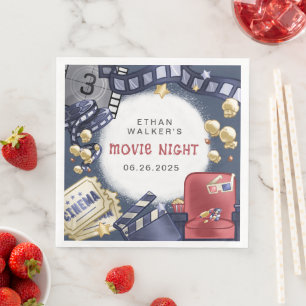Serviette En Papier Anniversaire de enfant de nuit du film budgétaire