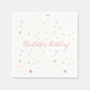 Serviette En Papier ANNIVERSAIRE DE ENFANT PARTY joli couleurs pastel 