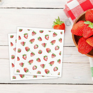 Serviette En Papier Anniversaire de fraise sucré aux baies
