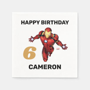 Serviette En Papier Anniversaire de Iron Man
