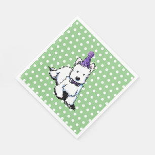 Serviette En Papier Anniversaire de KiniArt Westie