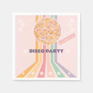 Serviette En Papier Anniversaire de la discothèque Retro super Daisy