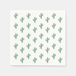 Serviette En Papier Anniversaire de la fête du Boho Fiesta Cactus
