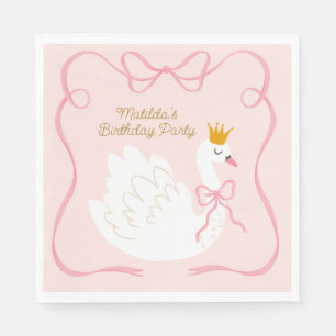 Serviette En Papier Anniversaire de la princesse de Swan