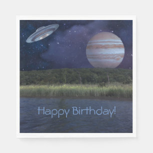 Serviette En Papier Anniversaire de l'espace extra-atmosphérique