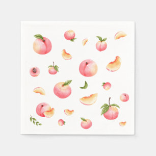 Serviette En Papier Anniversaire de Peach
