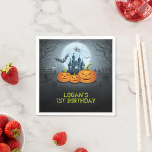 Serviette En Papier Anniversaire d'Halloween Napkin