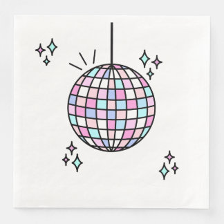 Serviette En Papier Anniversaire du bal Disco super