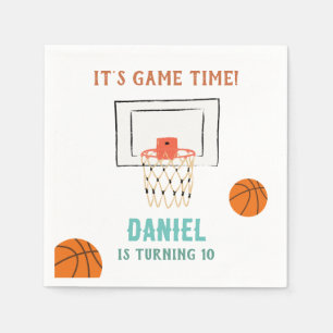 Serviette En Papier Anniversaire du basket-ball