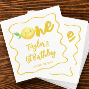 Serviette En Papier Anniversaire du citron