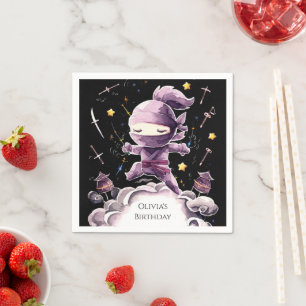 Serviette En Papier Anniversaire du Pastel Spy Ninja