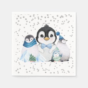 Serviette En Papier Anniversaire du Penguin de l'Onederland