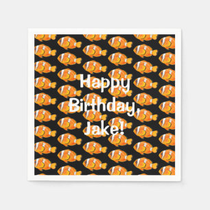Serviette En Papier Anniversaire du poisson clown