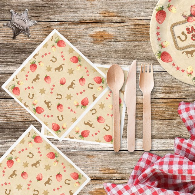 Serviette En Papier Anniversaire du Stampede fraise (Créateur téléchargé)