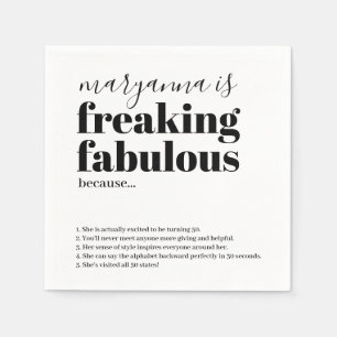 Serviette En Papier Anniversaire Faits fabuleux serviettes personnalis