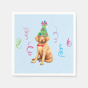 Serviette En Papier Anniversaire fête Vizsla Napkins