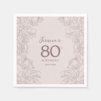 Anniversaire Floral Rose Mauve