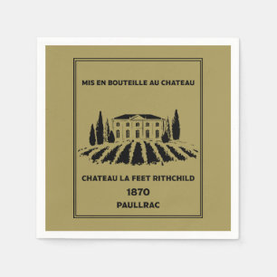 Serviette En Papier Anniversaire français amusant