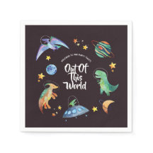 Anniversaire Galaxie Dinosaure Spatial Extraterres
