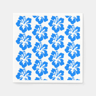 Serviette En Papier Anniversaire hawaïen de Luau de fleur de ketmie