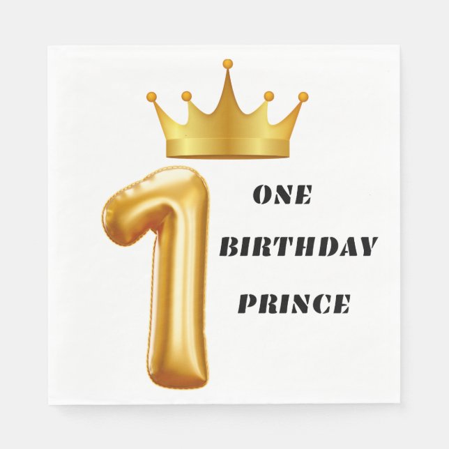 Serviette En Papier Anniversaire heureux (Devant)