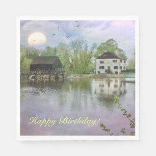 Serviette En Papier Anniversaire heureux du pays historique