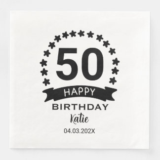 Serviette En Papier Anniversaire personnalisé