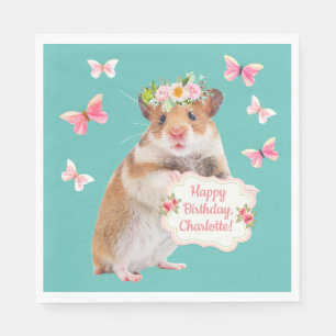 Serviette En Papier Anniversaire personnalisé de la petite souris/du h