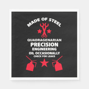 Serviette En Papier Anniversaire quadragénaire