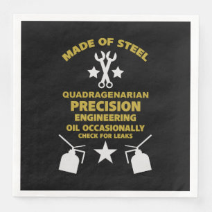 Serviette En Papier Anniversaire quadragénaire