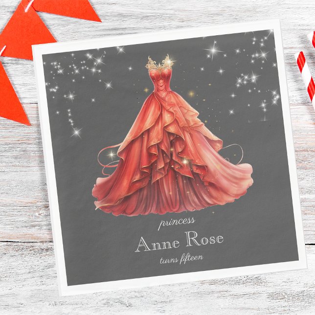 Serviette En Papier Anniversaire royal de la princesse (Créateur téléchargé)