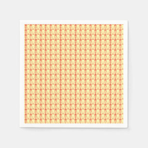 Serviette En Papier Anniversaire, Silhouette mignonne Cocotiers Motif