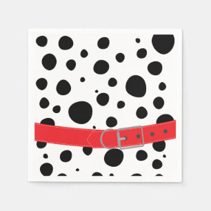 Serviette En Papier Anniversaire Taches de dalmatien
